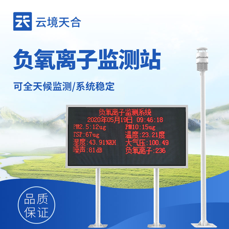 大氣負氧離子監測系統